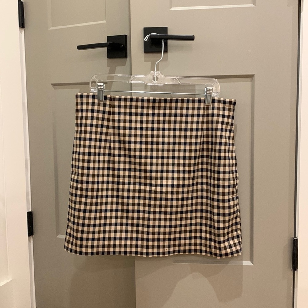 Tan, brown, & black skirt